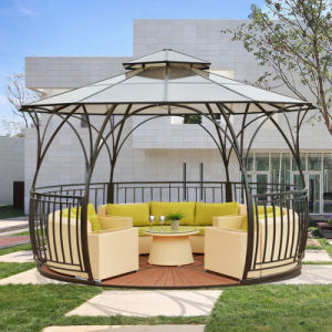 Gazebo de hierro fundido revestido de PVC Gazebo de campamento personalizado