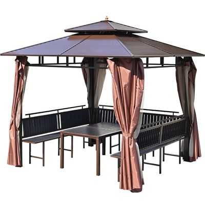 Gazebos de metal duraderos al aire libre para una vida con estilo