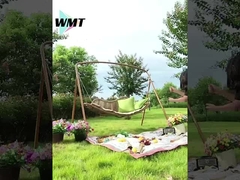 Columpio de jardín de lujo con marco resistente silla de swing al aire libre impermeable y resistente a los rayos UV